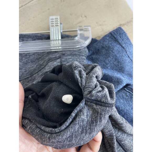 Lululemon Jogger Pants Women Size 6 Gray Tapered with Pockets Draw String Soft - Picture 6 of 6